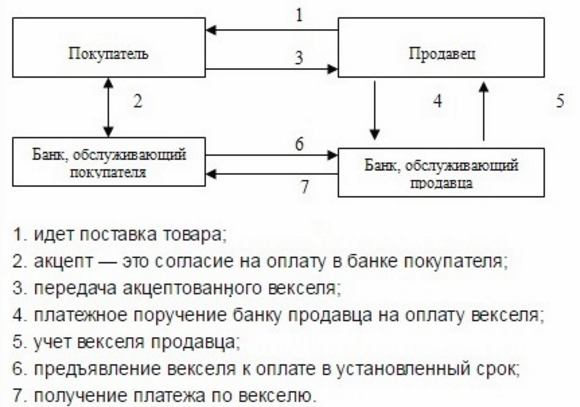 Схема вексельного обращения