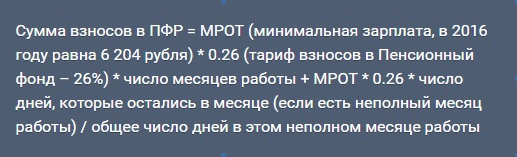 расчет взносов в ПФР, если ИП проработал менее года
