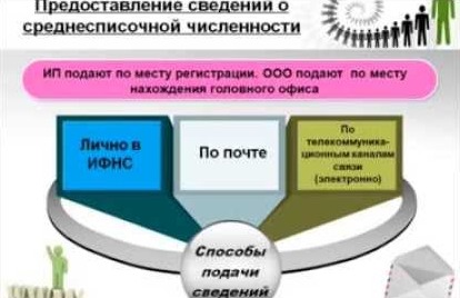 Как сдать отчет о среднесписочной численности