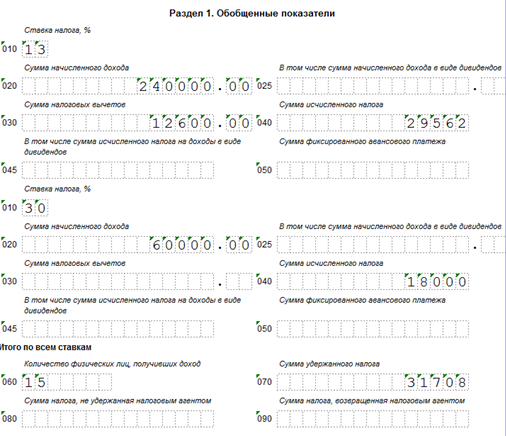 раздел 1 в 6 ндфл образец заполнения раздел 1 в 6 ндфл образец заполнения