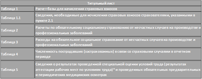 Состав формы 4-фсс Состав формы 4-фсс